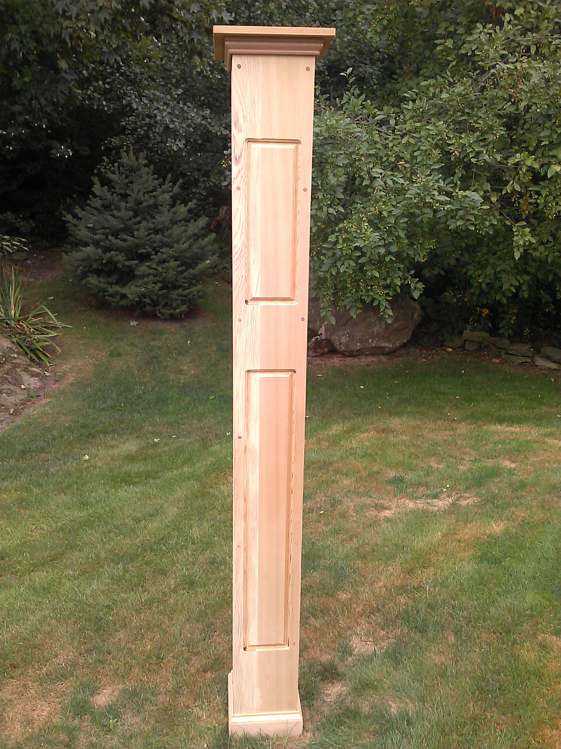 Routed Raised Panel Lantern Post